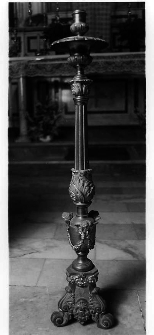 motivi decorativi (candeliere, serie) - bottega campana (prima metà sec. XIX)