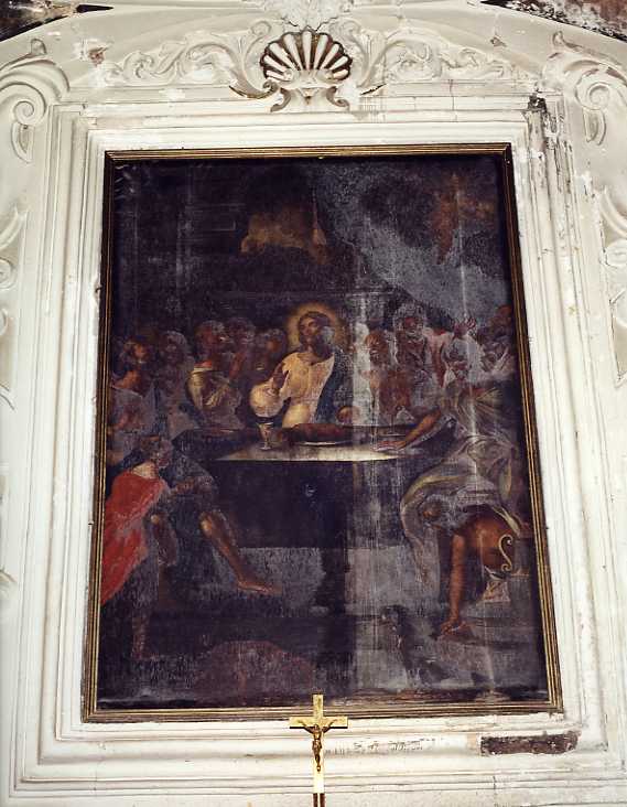 ultima cena (dipinto, opera isolata) - ambito campano (sec. XVII)