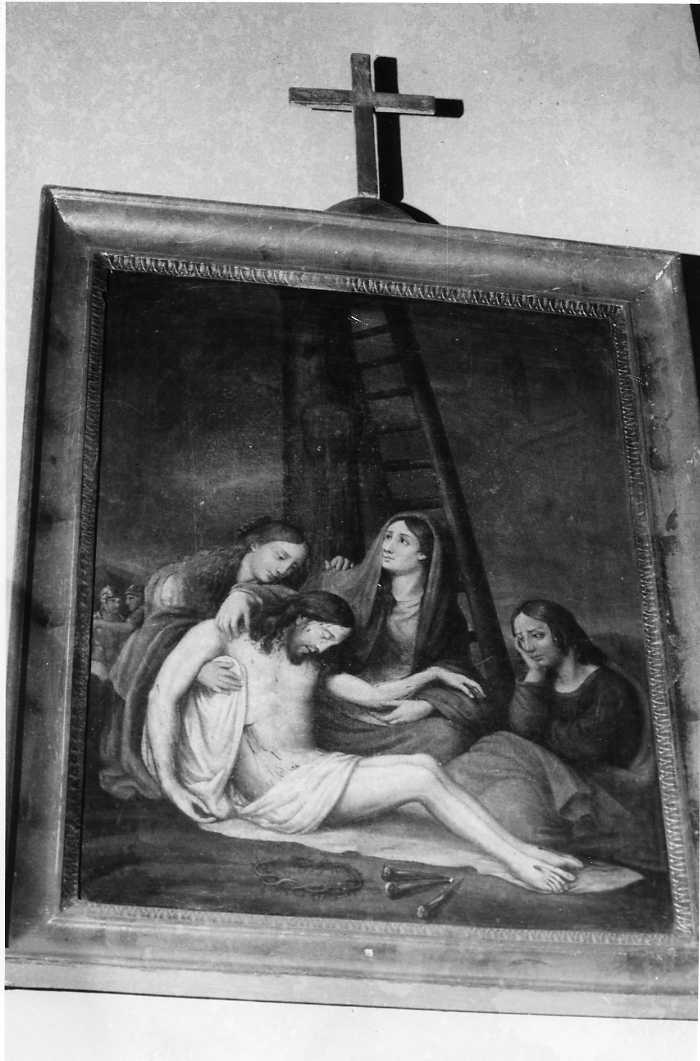 stazione XIII: Gesù deposto dalla croce (dipinto) - ambito campano (sec. XIX)
