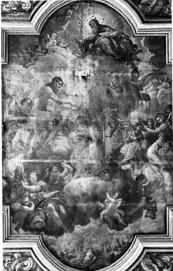 incoronazione di Maria Vergine (dipinto) di Solimena Francesco detto Abate Ciccio (cerchia) (prima metà sec. XVIII)