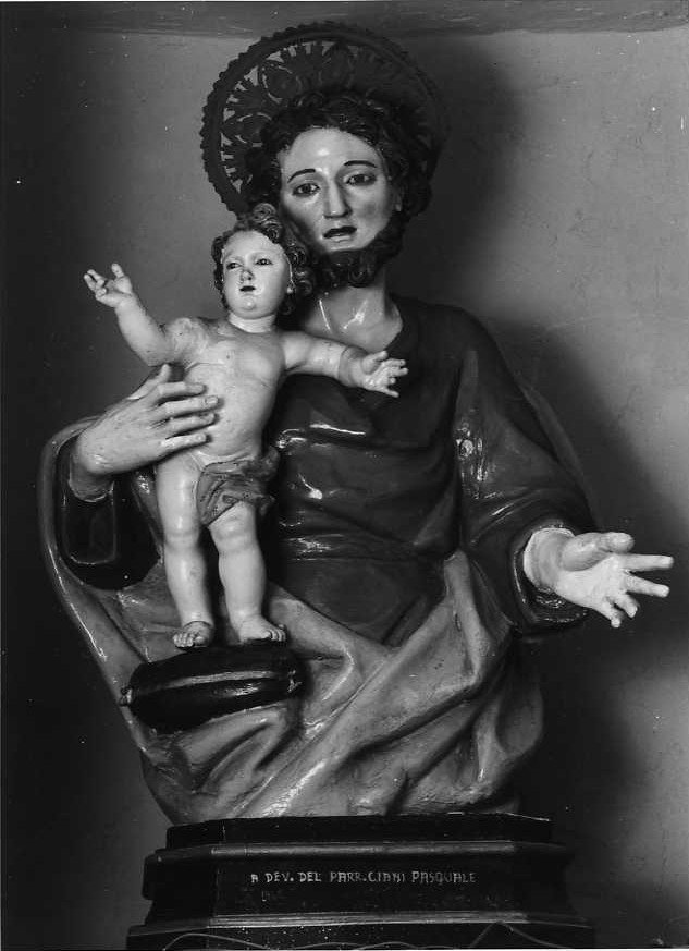 San Giuseppe e Gesù Bambino (scultura) - bottega napoletana (sec. XIX)