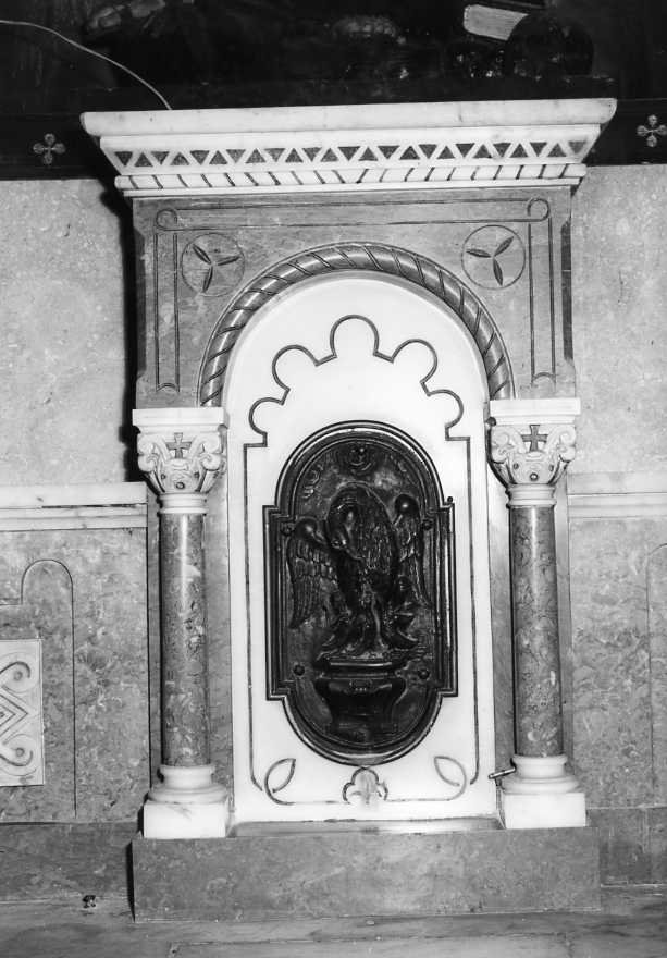 tabernacolo - a frontale architettonico - bottega campana (primo quarto sec. XX)
