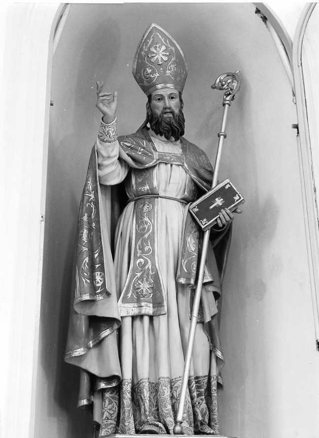 San Simmaco vescovo (scultura) - bottega Italia meridionale (prima metà sec. XX)