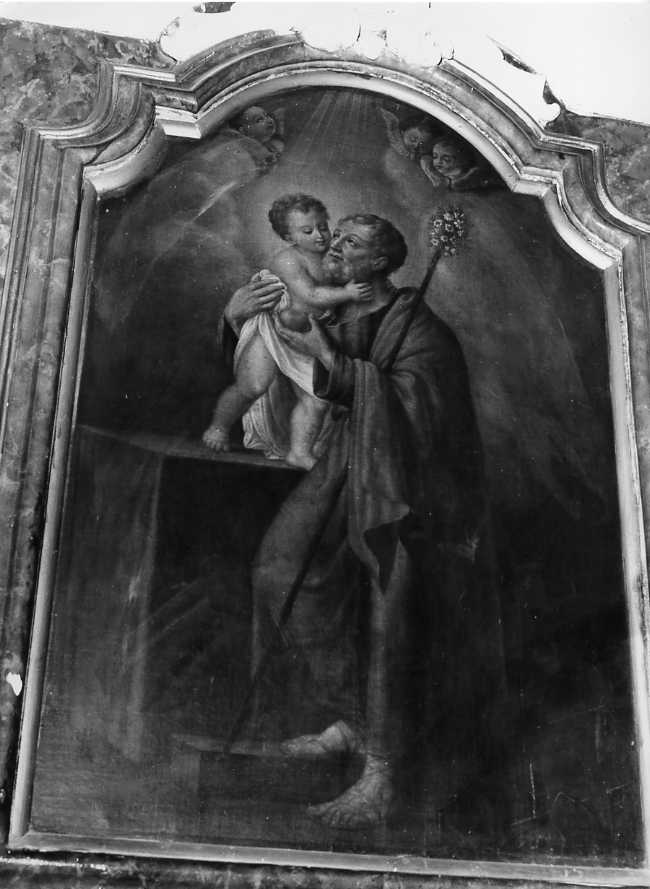 San Giuseppe e Gesù Bambino (dipinto) - ambito Italia meridionale (sec. XVIII)