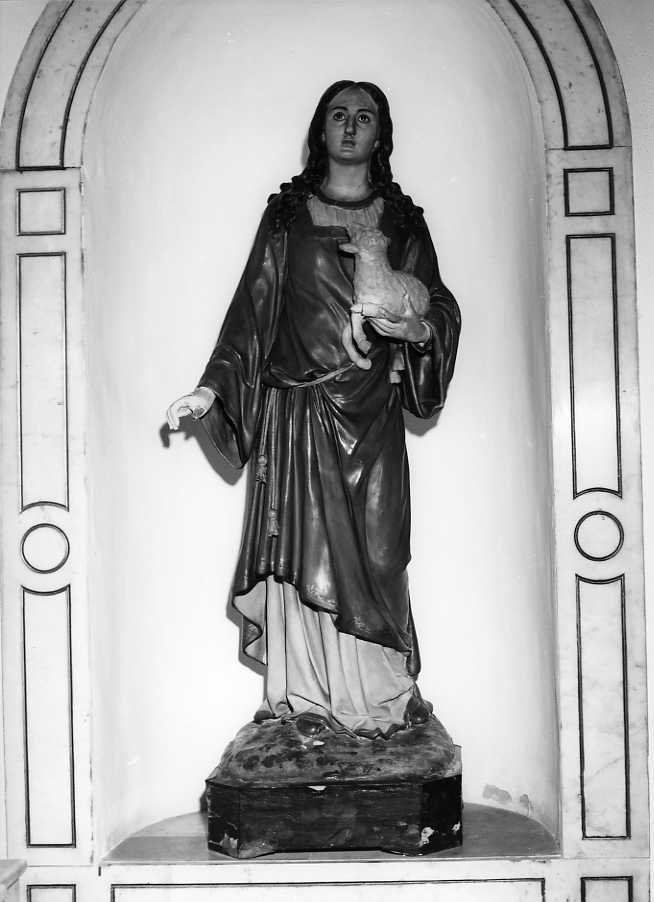 Sant'Agnese (statua) - bottega campana (secc. XIX/ XX)