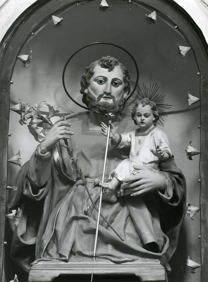San Giuseppe e Gesù Bambino (busto) - bottega napoletana (sec. XIX)