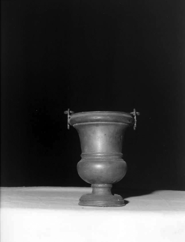secchiello per l'acqua benedetta - bottega campana (sec. XIX)