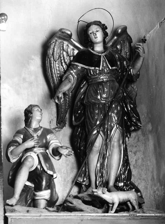Tobia e l'Angelo (gruppo scultoreo) - bottega napoletana (metà sec. XIX)
