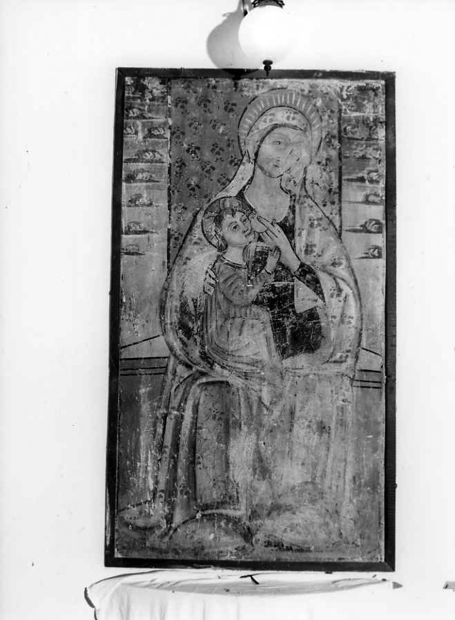Madonna in trono con Bambino (dipinto) - ambito campano (sec. XIV)