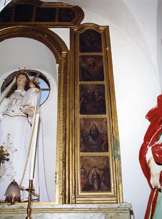 storie della vita di Maria Vergine e di Cristo (scomparto di polittico, elemento d'insieme) - bottega campana (sec. XVII)