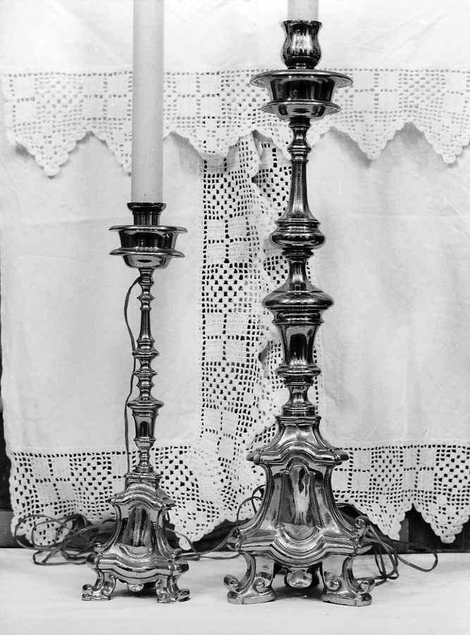 candeliere, serie - bottega napoletana (metà sec. XVIII)