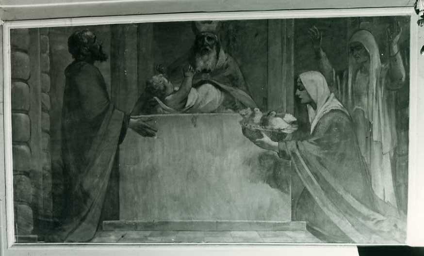 circoncisione di Gesù Bambino (dipinto) di Bocchetti Gaetano (sec. XX)