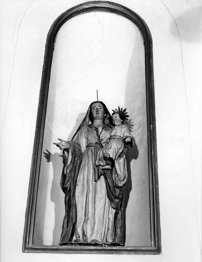 Madonna con Bambino e Santi (statua) - ambito campano (fine/inizio secc. XVIII/ XIX)