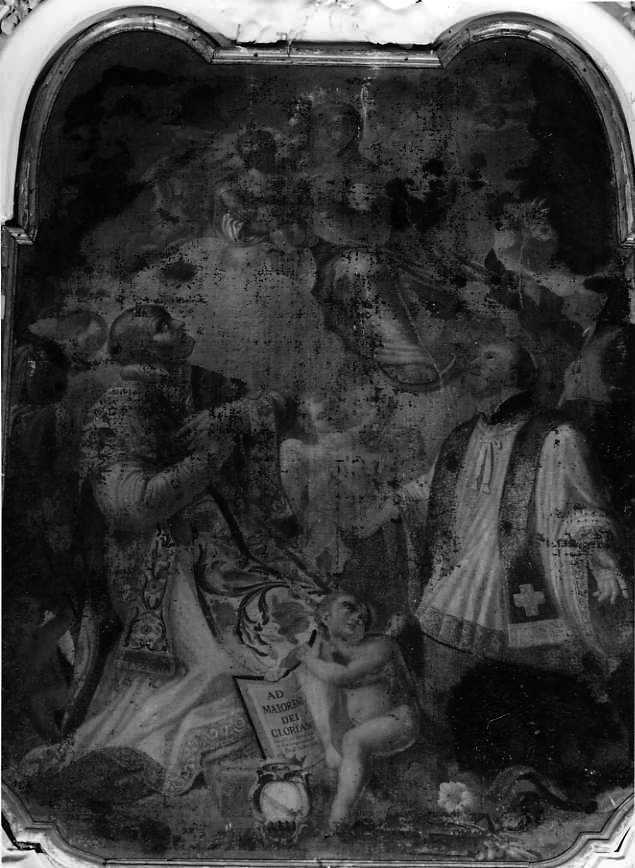Madonna in gloria (dipinto) di Ferrazzani Carlo (sec. XVIII)