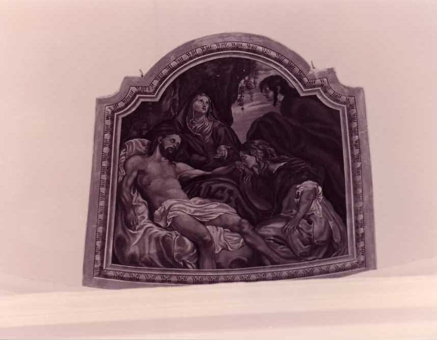 compianto sul Cristo morto (dipinto) - ambito campano (sec. XX)