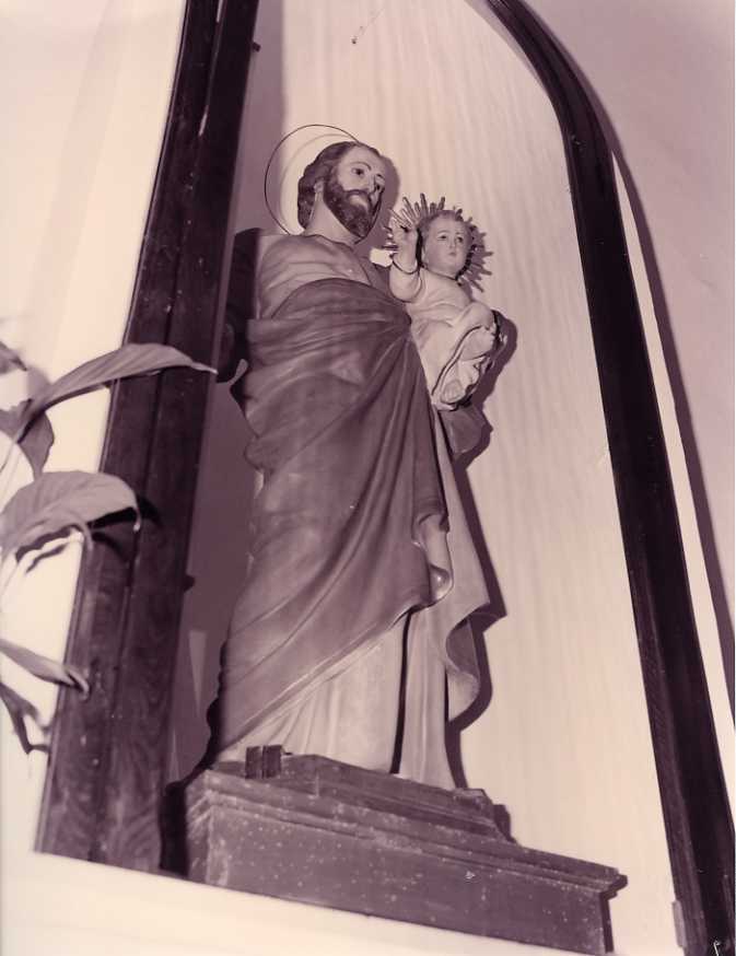 San Giuseppe e Gesù Bambino (statua) - bottega campana (prima metà sec. XX)