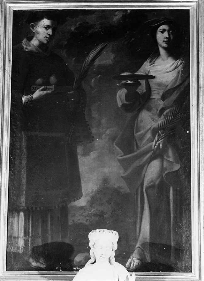 Santo Stefano e Sant'Agata (dipinto) - ambito napoletano (prima metà sec. XVII)