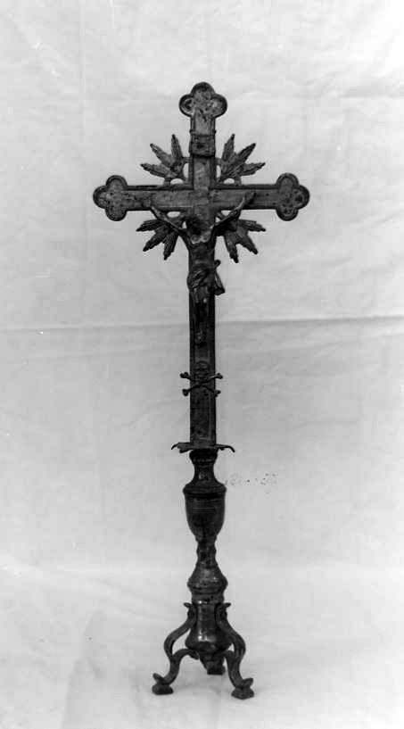 Cristo crocifisso (croce d'altare) - bottega campana (sec. XIX)
