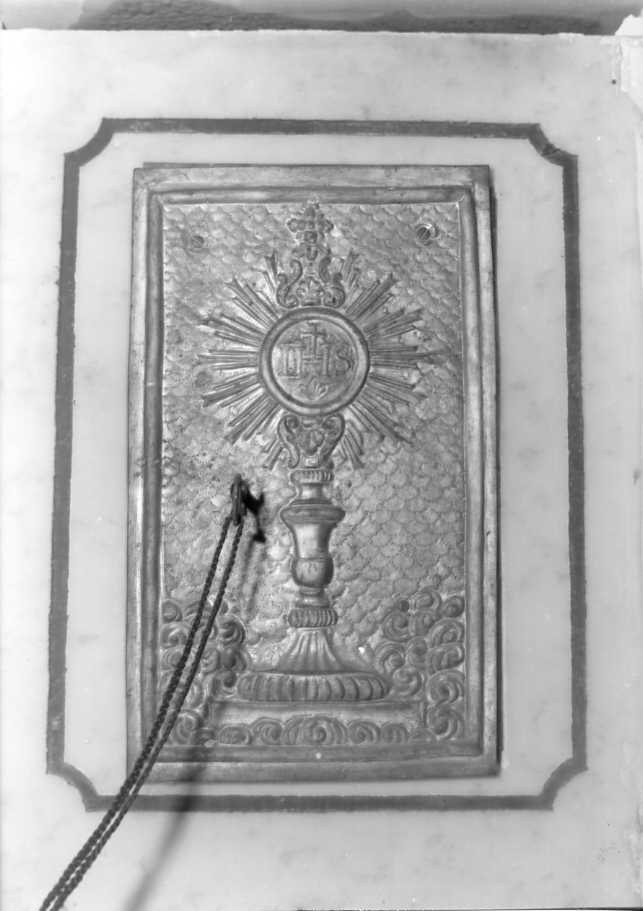 sportello di tabernacolo, elemento d'insieme - bottega campana (sec. XX)