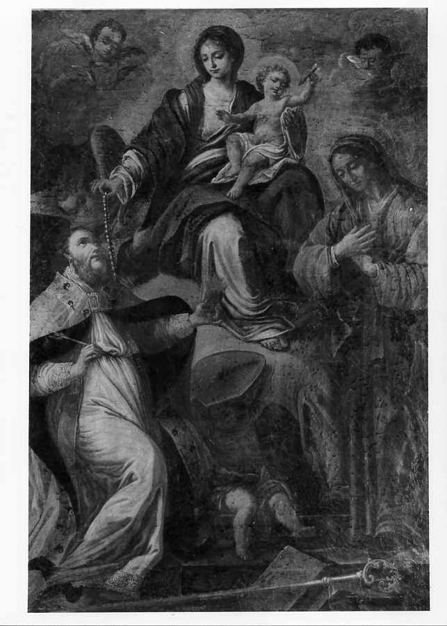 Madonna in trono con Bambino e Santi (dipinto) - ambito campano (fine sec. XVIII)