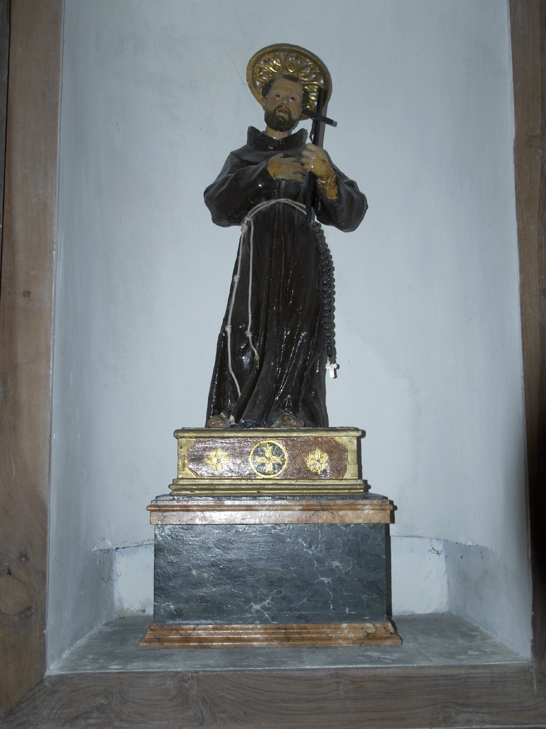 San Francesco d'Assisi (statua, opera isolata) - bottega beneventana (seconda metà sec. XVIII)