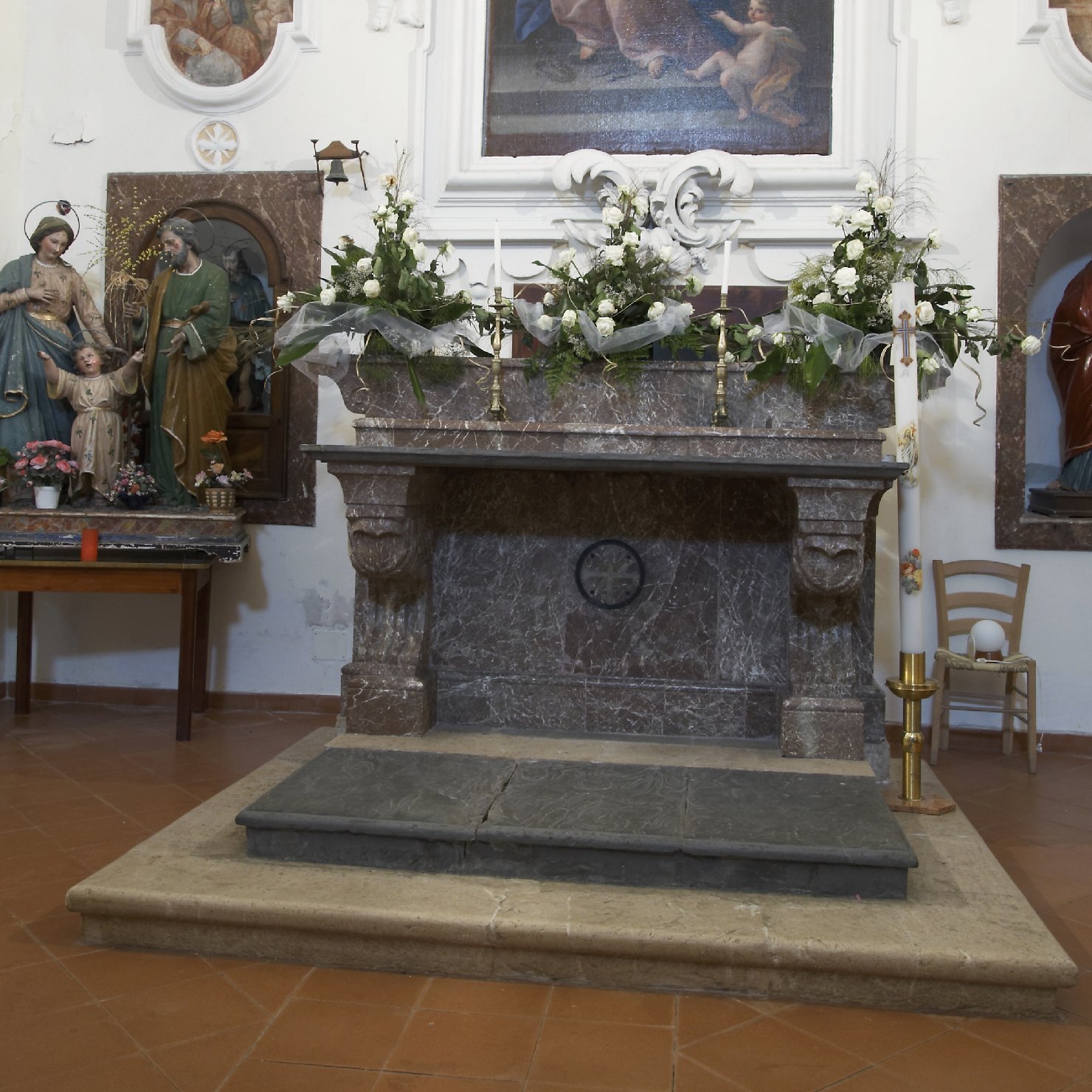 altare maggiore - bottega beneventana (inizio sec. XVIII)