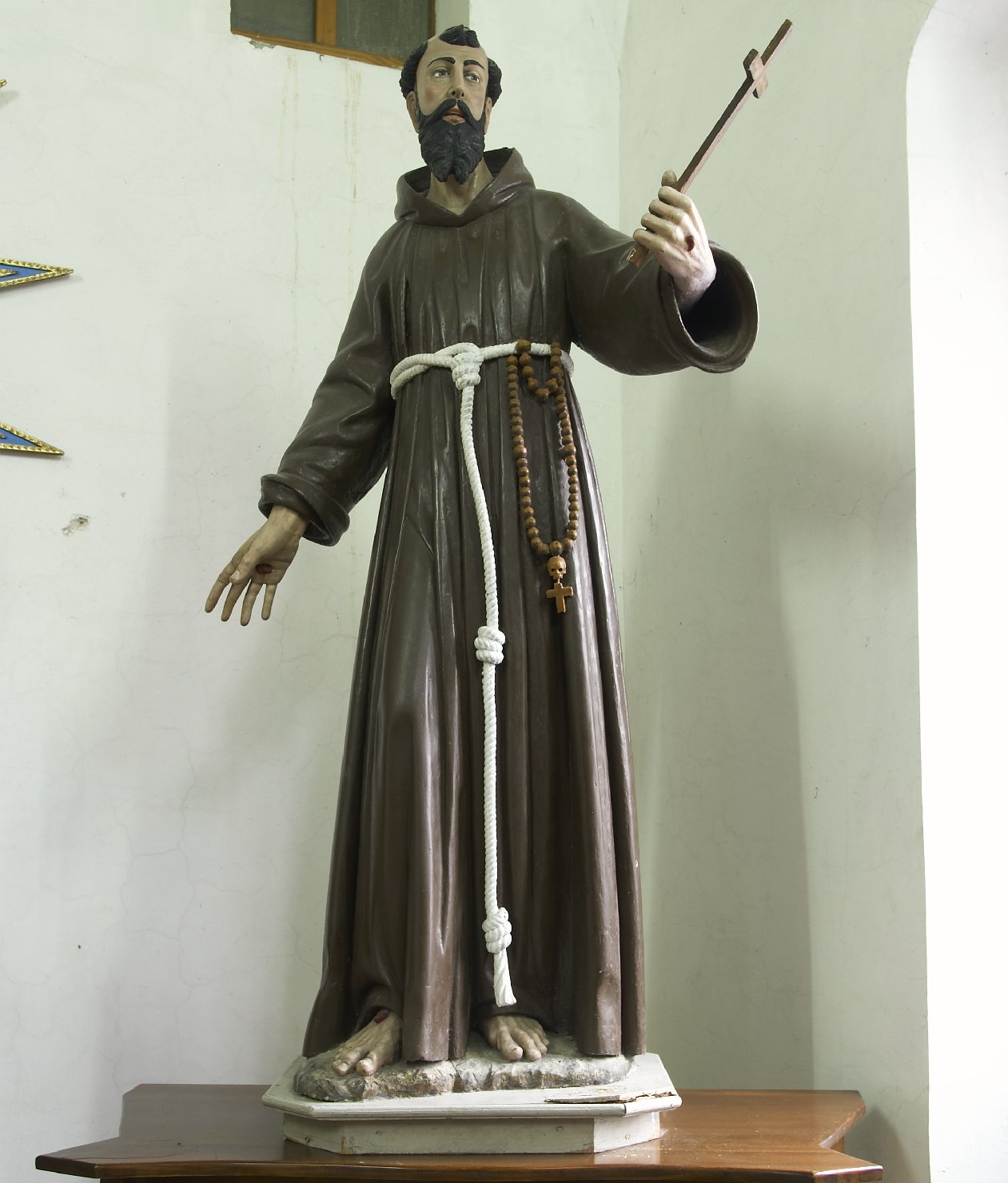 San Francesco d'Assisi, San Francesco d'Assisi (statua, opera isolata) - bottega campana (seconda metà sec. XIX)