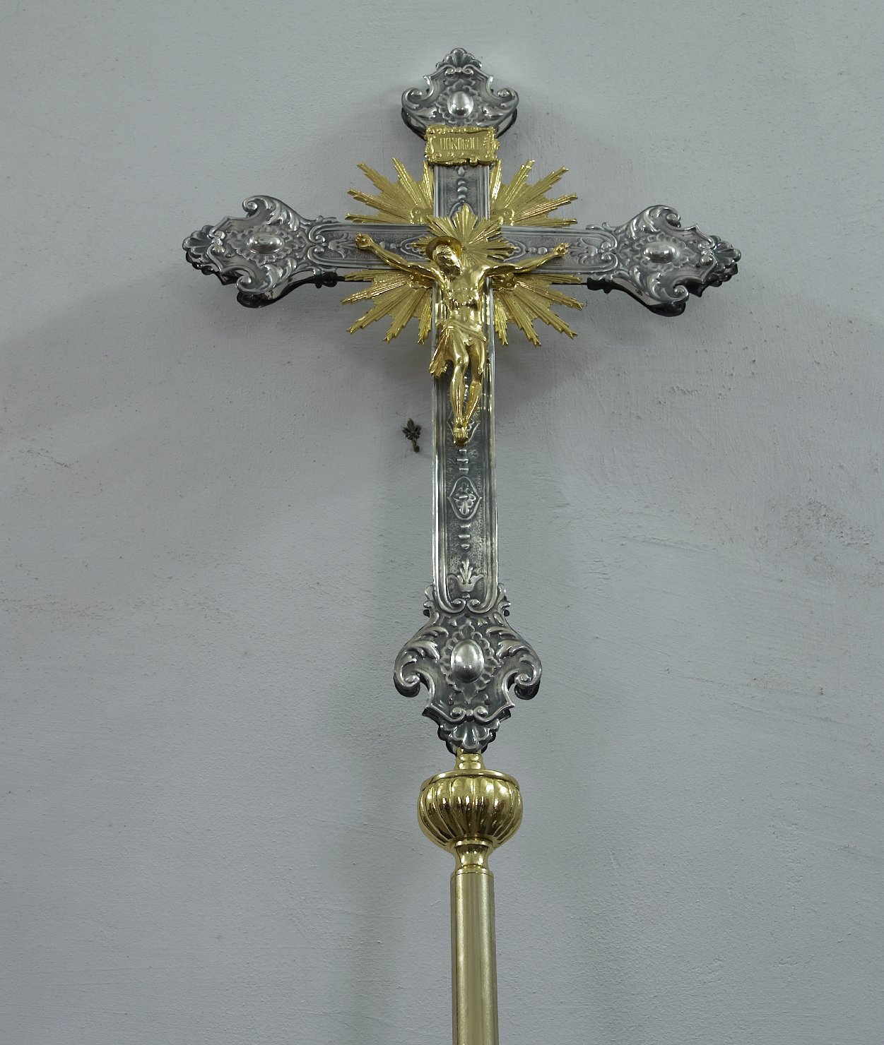 croce processionale, opera isolata - bottega campana (inizio sec. XX)
