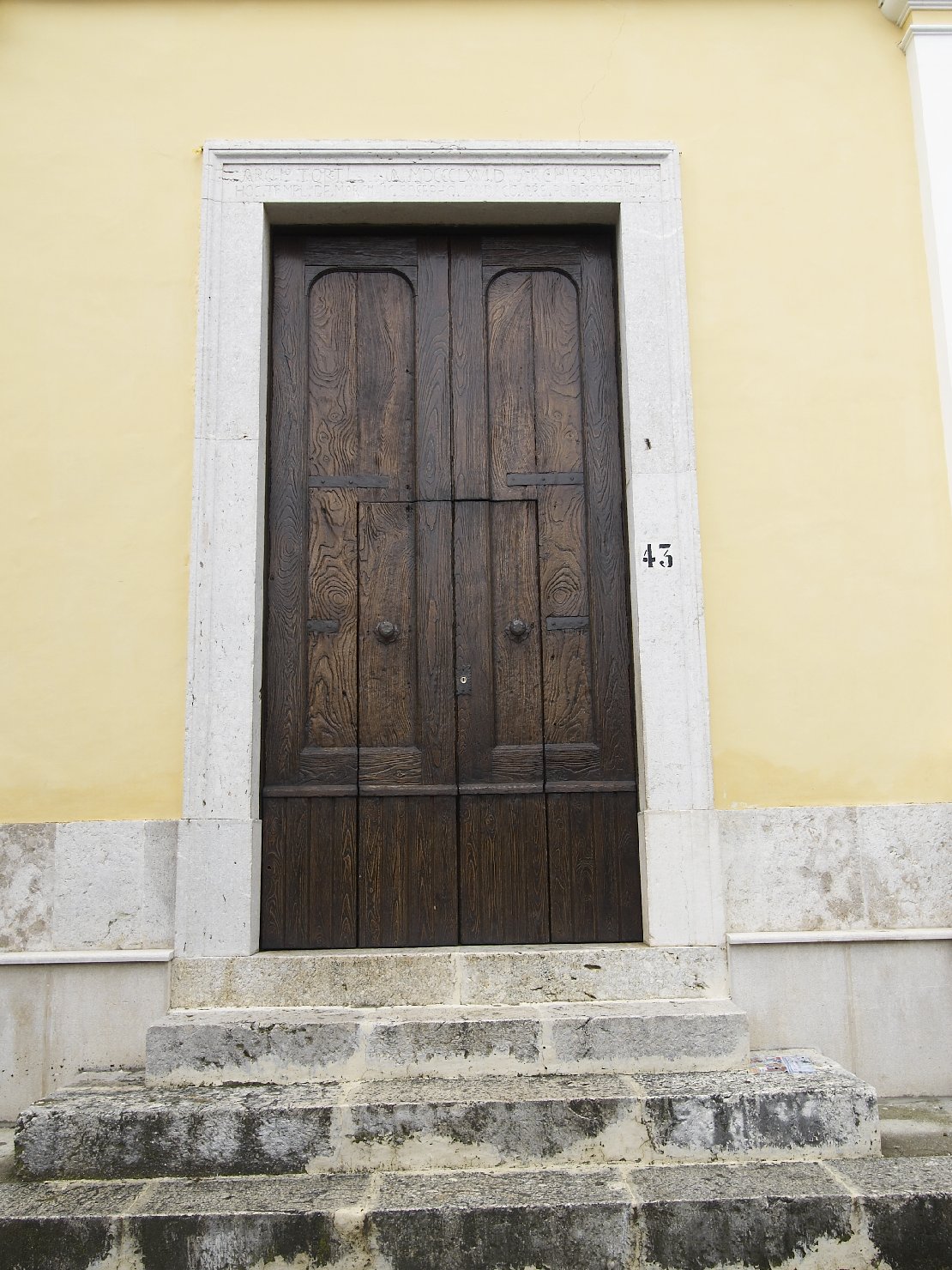 portale maggiore, opera isolata - bottega campana (sec. XIX)