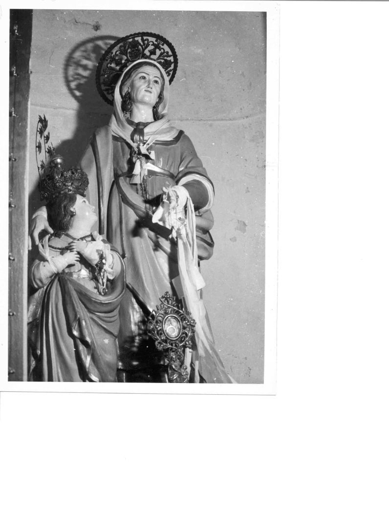 Maria Vergine bambina e Sant'Anna (statua) - bottega Italia meridionale (inizio sec. XIX)