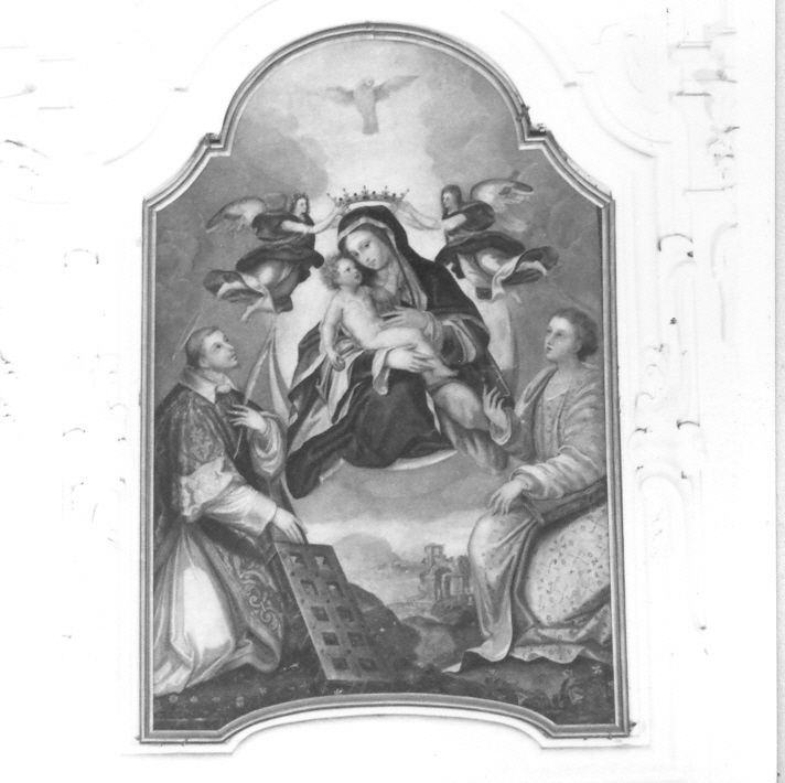 Madonna Incoronata e santi (dipinto) di Landulfo Pompeo (attribuito) (fine/inizio secc. XVI/ XVIII)