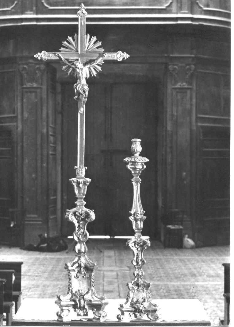 croce d'altare - bottega campana (metà sec. XVIII)