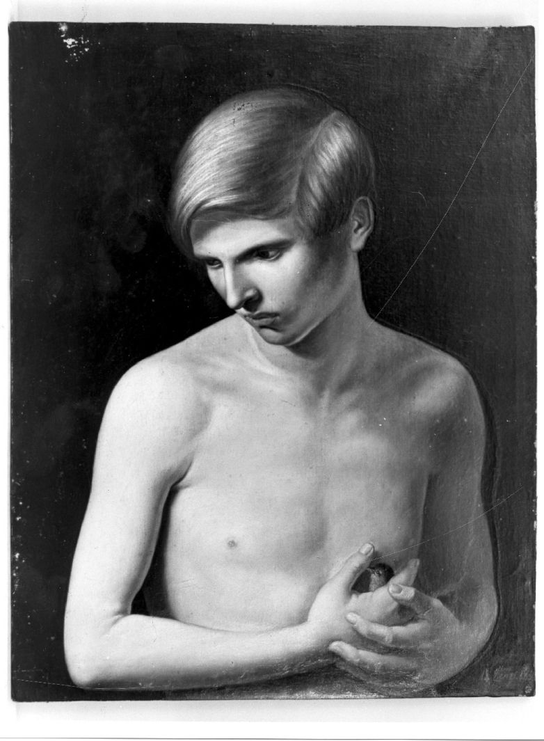 giovane nudo (dipinto, opera isolata) di Lenzi Michele (attribuito) (sec. XIX)