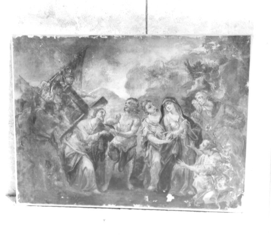 salita di Cristo al monte Calvario (dipinto) - ambito napoletano (fine/inizio secc. XVII/ XVIII)