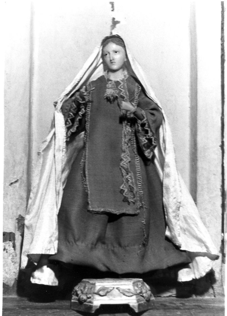 Madonna (statuetta) - bottega campana (sec. XIX)