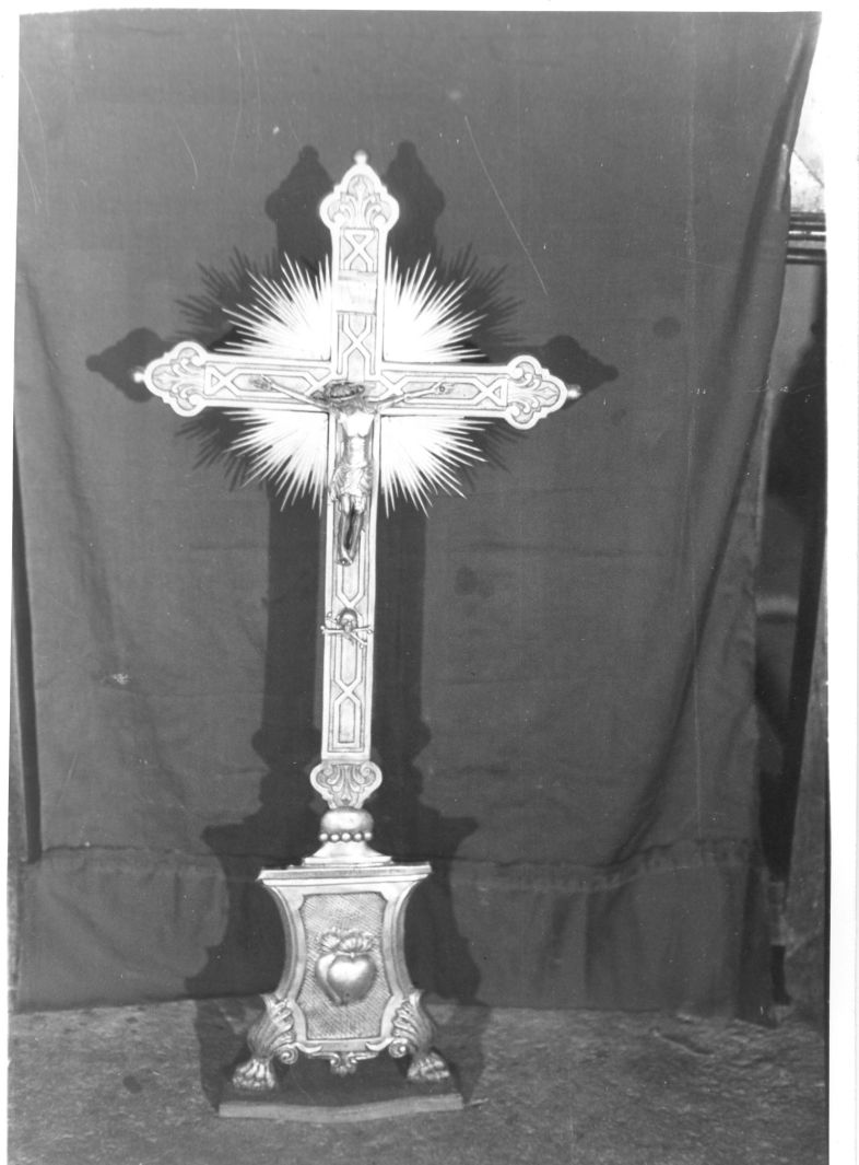 croce d'altare - bottega campana (sec. XX)