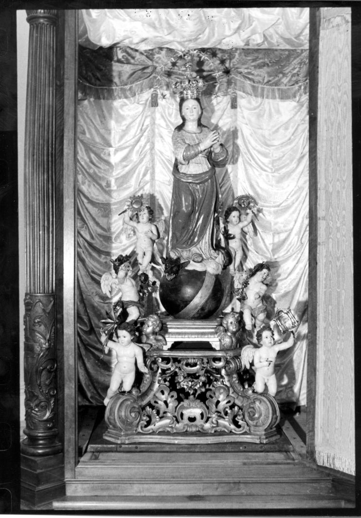 Madonna Immacolata (gruppo scultoreo) - bottega campana (sec. XVII)