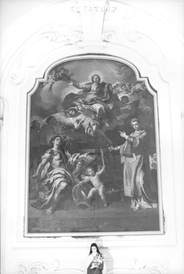 Madonna in gloria (dipinto) di D'Asti Andrea (attribuito) (sec. XVIII)