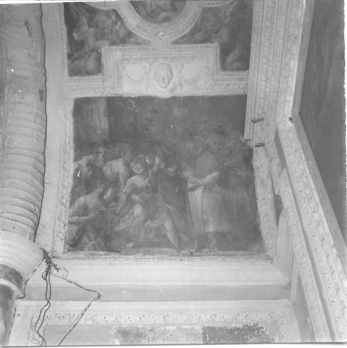 San Carlo Borromeo Borromeo guarisce gli appestati (dipinto) di Rodriguez Luigi (attribuito) (primo quarto sec. XVII)