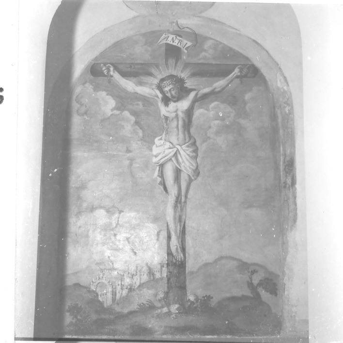 Cristo crocifisso (dipinto) - ambito campano (fine sec. XVII)