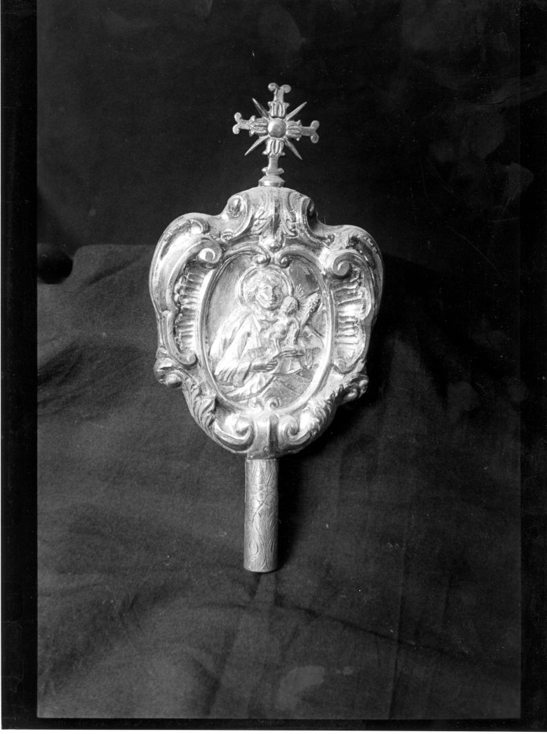 San Giuseppe (asta di stendardo processionale, serie) - bottega campana (sec. XIX)