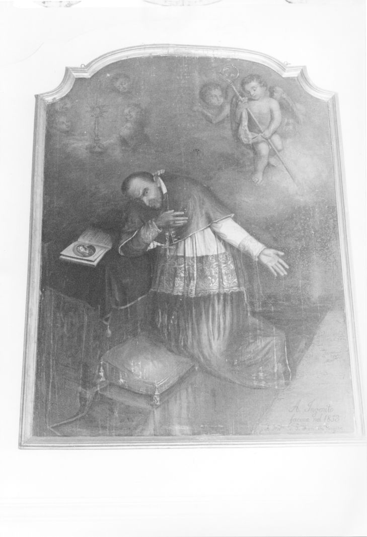Sant' Alfonso Maria de Liguori (dipinto, opera isolata) di Ingenito Andrea (sec. XIX)
