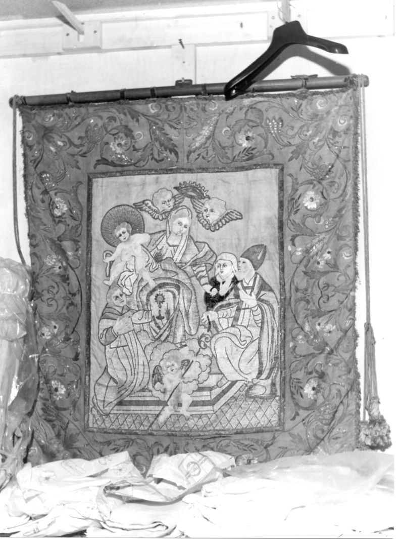 Madonna con Bambino e Santi (stendardo) - manifattura campana (fine sec. XVIII)
