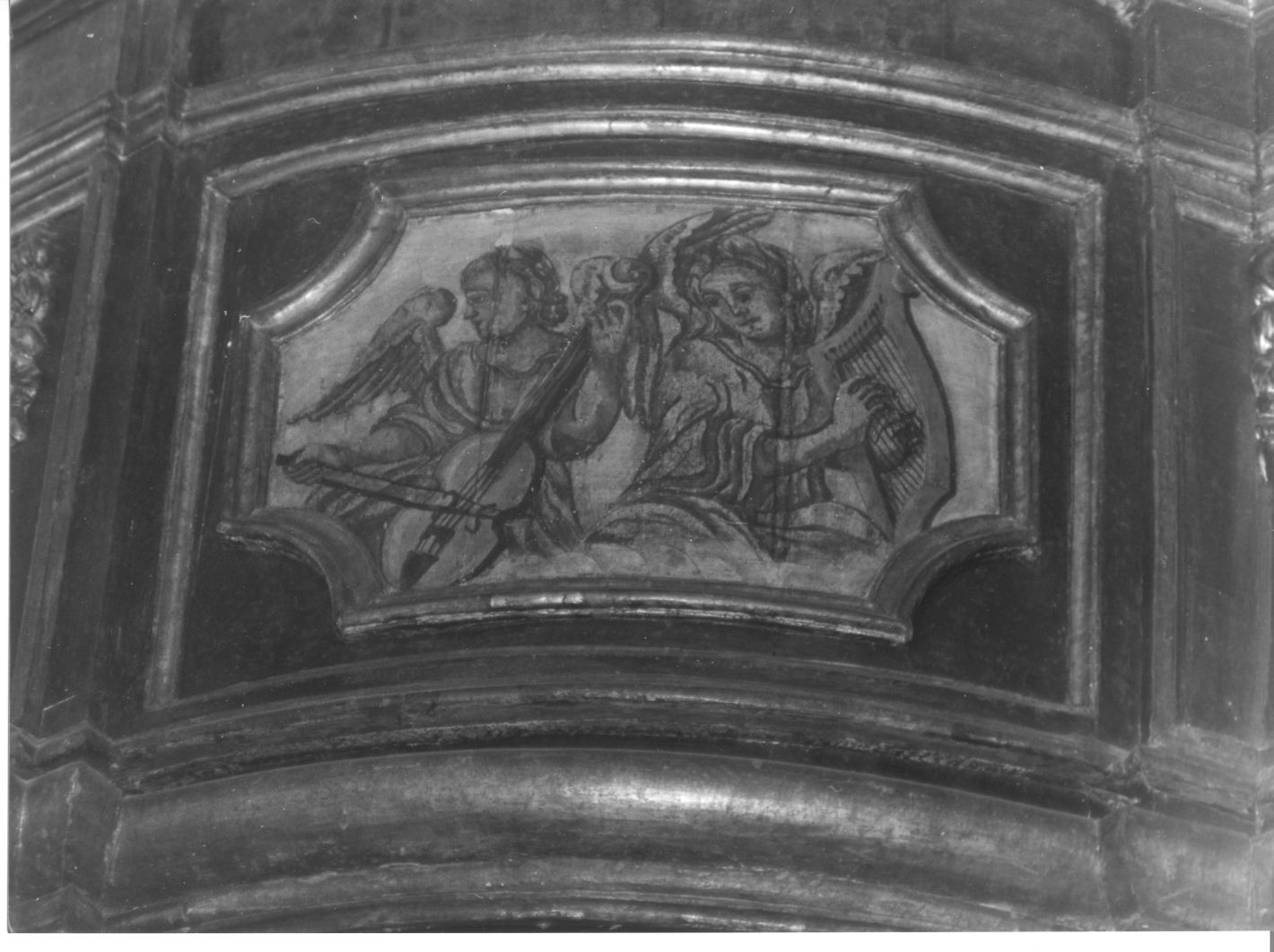 angeli musicanti (decorazione pittorica) - ambito campano (sec. XVIII)