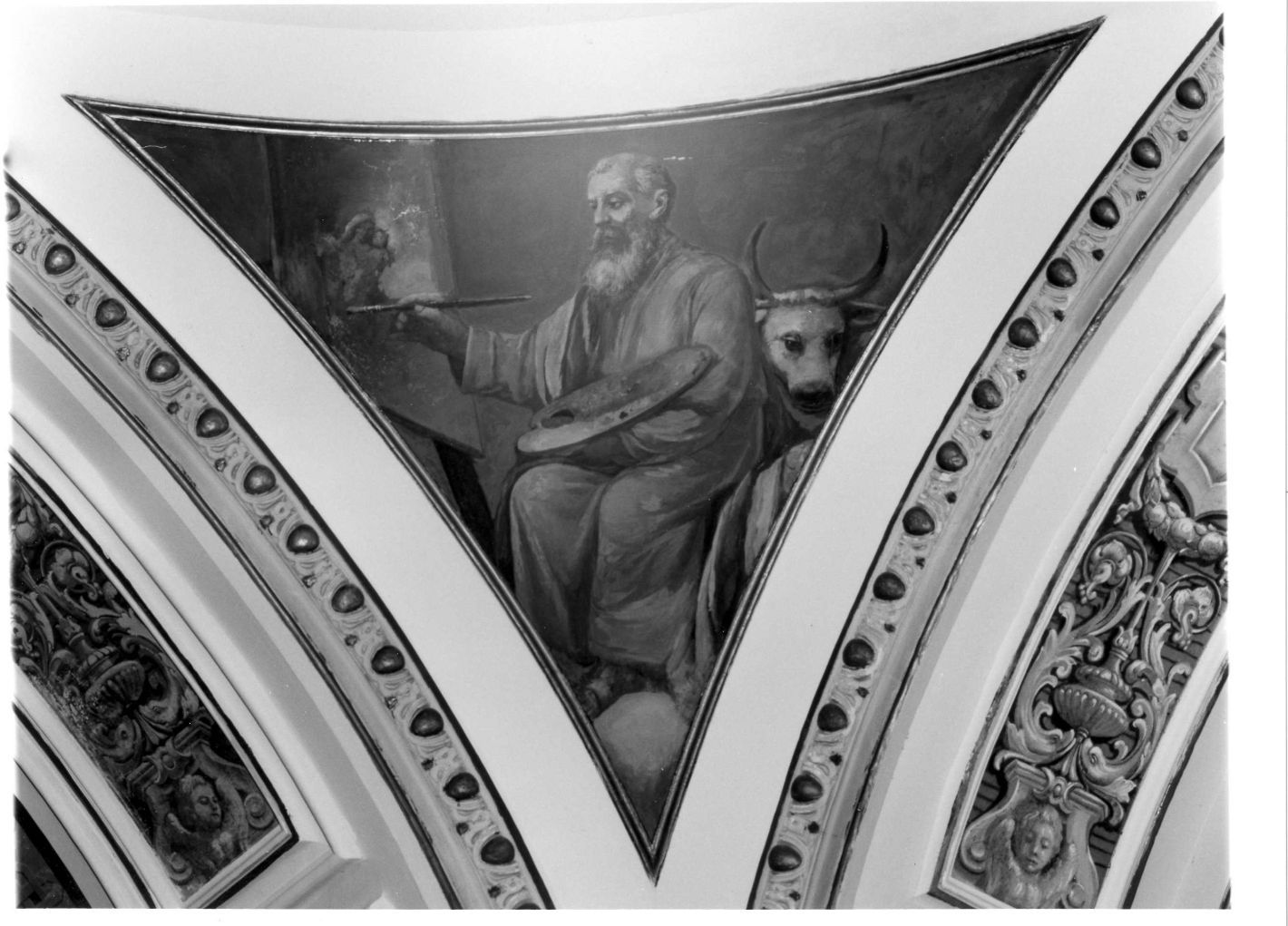 San Luca ritrae la Madonna (dipinto) di Iodice Raffaele (attribuito) (sec. XX)