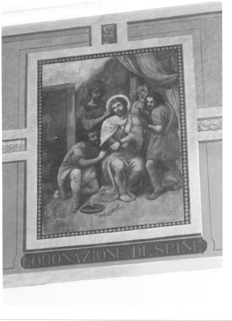 Cristo coronato di spine (dipinto, ciclo) di Iodice Raffaele (attribuito) (sec. XX)