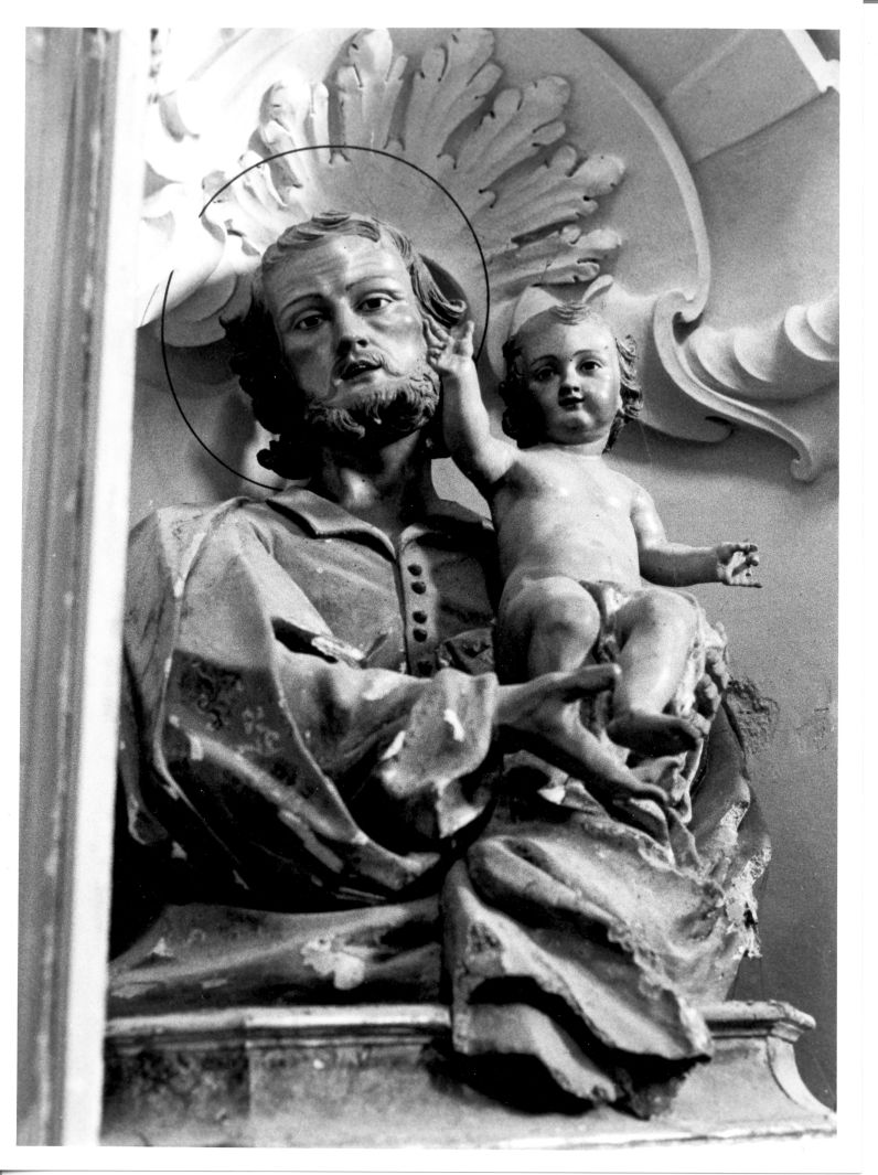 San Giuseppe e Gesù Bambino (scultura) - bottega irpina (seconda metà sec. XVIII)