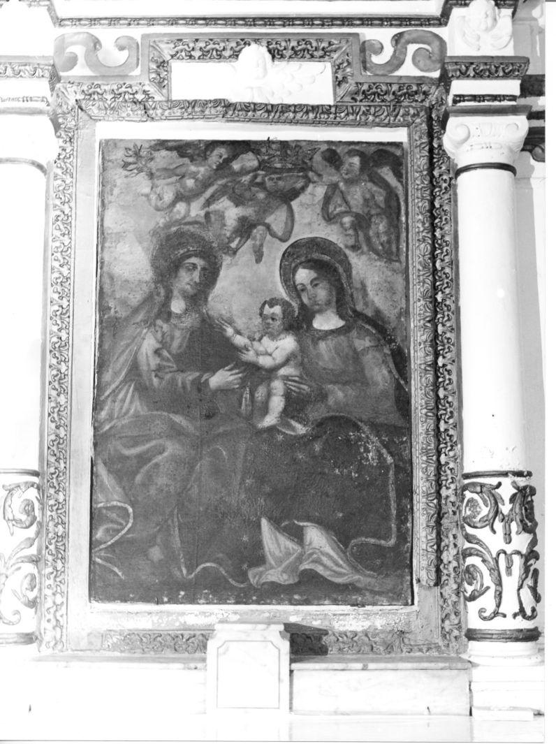 Madonna con Bambino e Sant'Anna (dipinto) - ambito irpino (seconda metà sec. XVII)