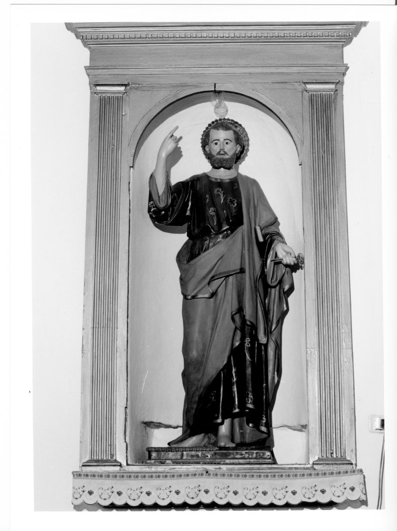San Pietro (statua) - bottega campana (seconda metà sec. XIX)