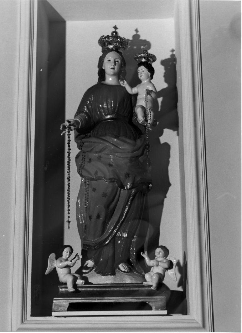 Madonna con Bambino e angeli (statua) - bottega campana (sec. XVIII)